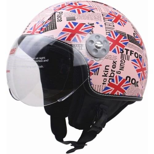 Zombies Racing open face motorcycle helmet DOT ECE 3/4 jet helmet light weight and no mushroom head design for adults