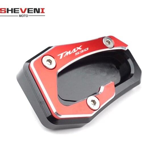New Motocycle CNC Kickstand Side Stand Extension Pad Enlarge Plate For Yamaha T-MAX TMAX 530 SX DX TMAX530 2017 2018 2019