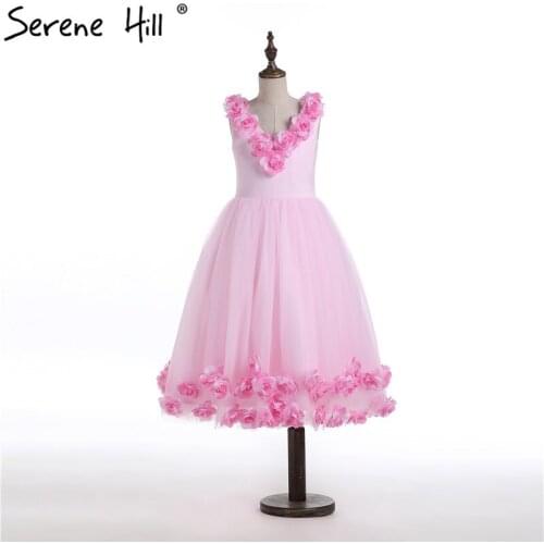 Cloud Flower Girl Dresses Pink Rose Cloud Baby Cloudy Puffy Ball Gown 2020 Flower Girl Dress Plus Size Custom Made HTA0009