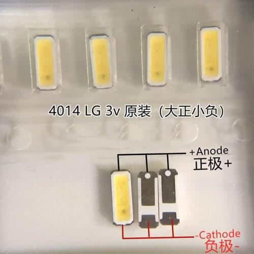 2000pcs FOR LG Original LED LCD TV Backlight Application LED 4014 Light Beads Cool white High Power 0.2W 3V