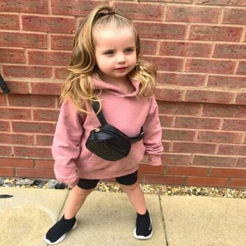 Autumn Baby Kids Girls Sweatshirts Clothes Children Cotton Hooded Hoodies Child Casual Sportswear Infant Clothing Hoodies 1-7Y