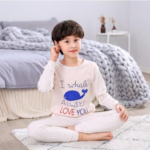 Boys Pajamas Pyjamas Kids Girls Christmas NIght Sets Toddler Sleepwear Children Nightwear Long Sleeve Pants 2pcs Winter Pijamas