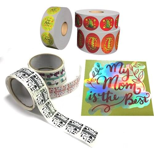 Strong Stick Packing Box Vinyl Sticker Printing 6x6cm