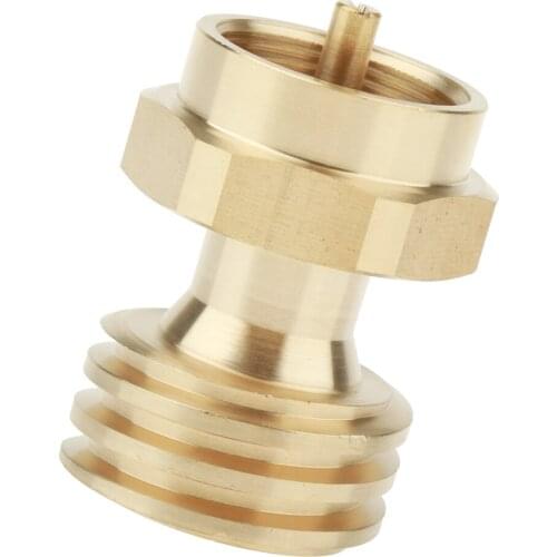 Propane Tank Adapter Universal Brass Gas Bottle 1 lb to 20 lb Propane Tank Adapter Converter