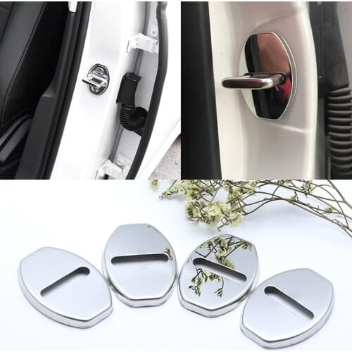 Stainless Steel Door Lock Buckle Protective Cover Auto Case for Volkswagen Passat B6 B7 B8 R36 R-line 2005-2019 Car Styling