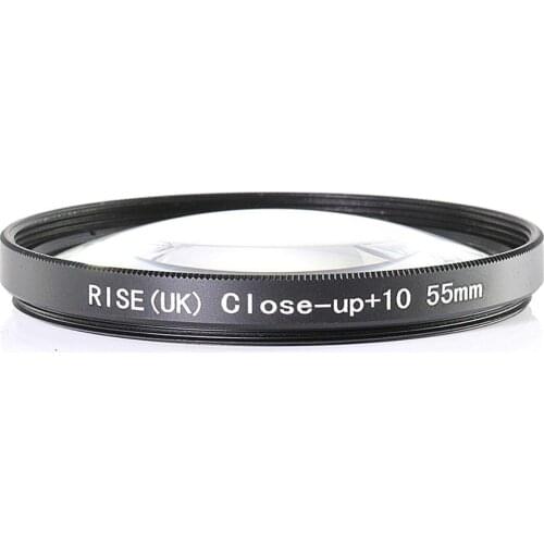 RISE(UK) 55mm Close-Up +10 Macro Lens Filter for Nikon Canon SLR DSLR Camera