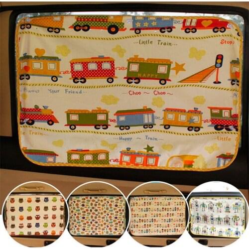 Cute cartoon simple sucker car curtain shade summer sun side window cord to block the sun for baby cover accessories