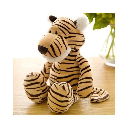 Lovely jungle tiger plush toy cartoon tiger 35cm soft doll kids toy pillow decoration birthday gift h0797