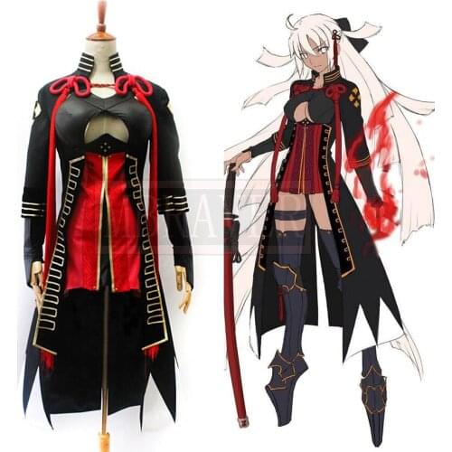 Fate/Grand Order FGO Alterego Okita Souji Alter Halloween Cosplay Costume Custom Made Free Shipping