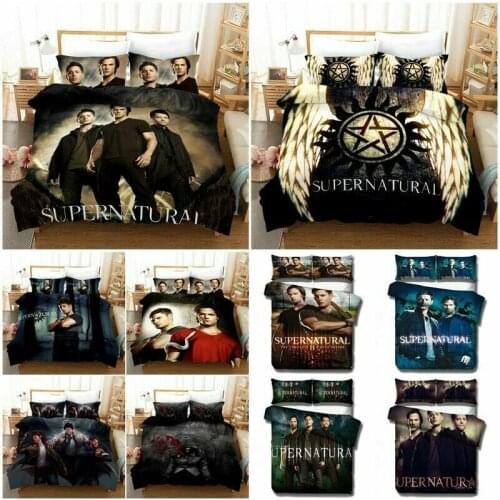 Supernatural Home Textile Pillow Case 3D Bed Linen Duvet Covers Comforter Bedding Sets Bed Set Home Decor Bedding
