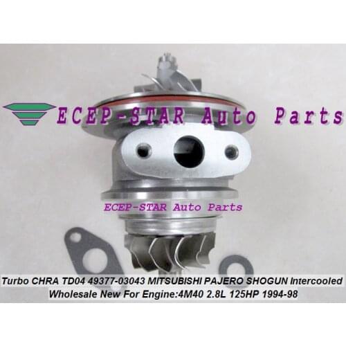 Turbo Cartridge CHRA TD04 49377-03043 49377-03041 ME201636 Turbocharger For Misubishi PAJERO Shogun Intercool 94 4M40 4M40T 2.8L