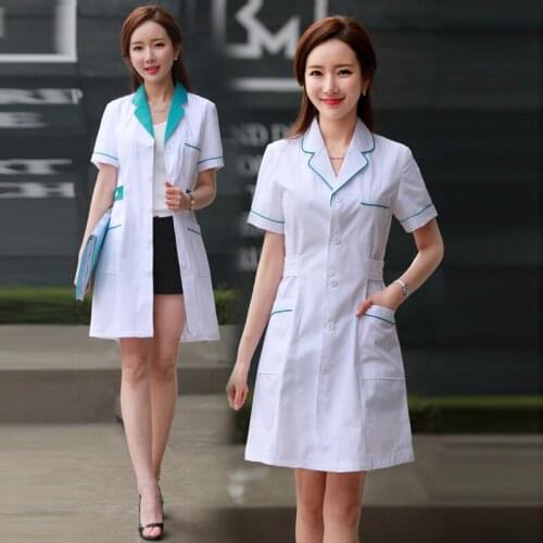 Scrubs uniforms white clothes lab coat women scrubs costume beauty salon work clothing spa uniforms health service workwear new