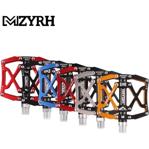 MZYRH Big Tread Bicycle Pedal Aluminum Alloy Ultralight CNC 3 Sealed Bearing Pedals MTB Mountain Bike Road Bike Accessories