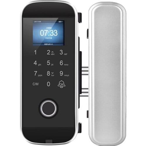 XM-108 Frameless Glass Door Wooden Door Iron Door Biometric Fingerprint Lock Optional Remote Control Function Access control