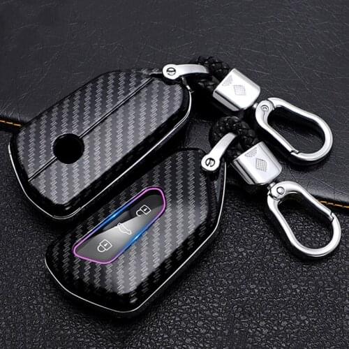 1pcs Car Key Cover for VW Volkswagen Golf 8 Mk8 for Skoda Octavia 3 Buttons Smart Keyless Remote Control Cases Keychain Holder