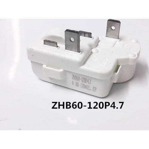 1pcs Refrigerator parts compressor PTC starter ZHB60-120P4.7 overload protection relay