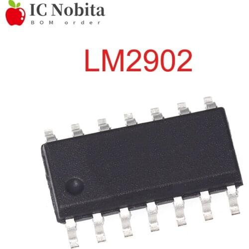 10PCS LM2902DR SOP14 LM2902 SOP SMD Low Power Quad Operational Amplifier Chip IC New