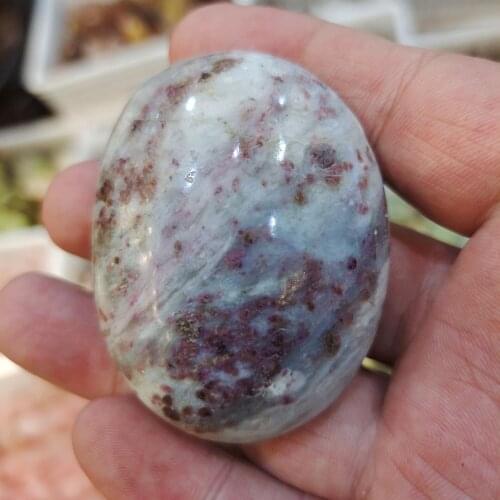 2pcs natural stone plum blossom tourmaline Desk display home decorating ice cream stone chakra healing crystals