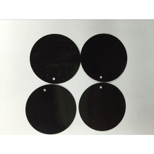 50g/lot 25mm Large Round Sequins PVC Flat Round With Side Hole Dancing Dress Accessory DIY Craft Black Confetti