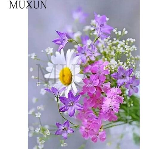 5D Diy Diamond Painting Chrysanthemum Full Square New Arrival Scenery Diamond Embroidery Flowers Crystal Painting Diamant X0077