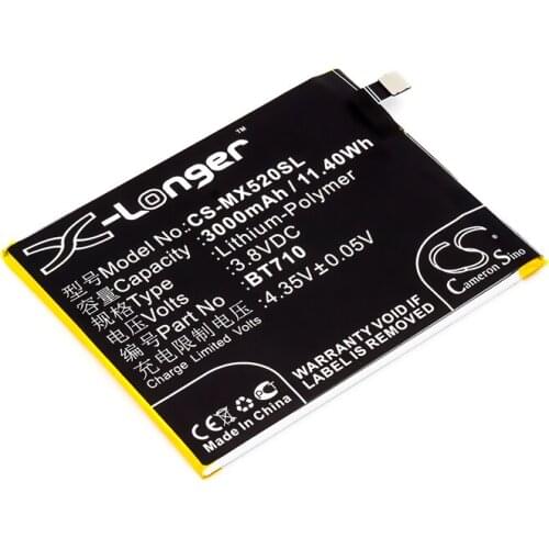 Cameron Sino 3000mah battery for MEIZU M5c M710H M710M MEILAN A5 BT710 batteries