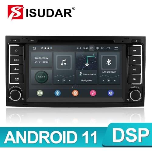 Isudar PX6 2 Din Android 10 Car Radio For VW/Volkswagen/Touareg Canbus Auto Multimedia Video Player GPS USB DVR Camera RAM 4GB