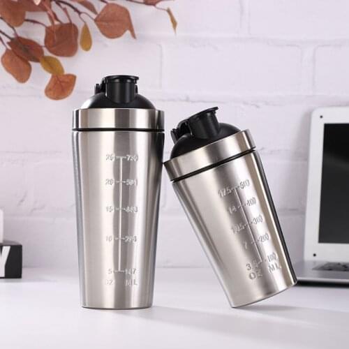 Stainless Steel Shaker Bottle Detachable Whey Protein Powder Bottles Sport Water Drinking Cup Vacuum Mixer Outdoor Drinkware