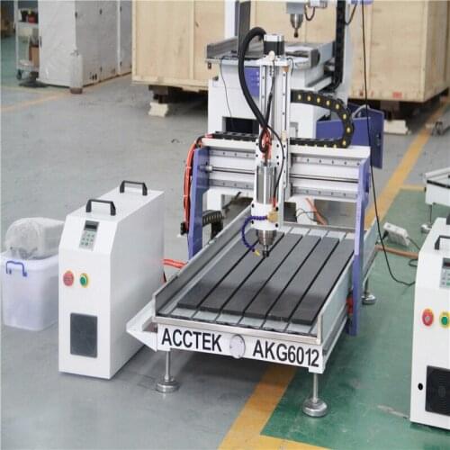 Woodworking tools 6012 Water cooled spindleAKG6012wood machine sculpture wood carving cnc router machine T-slot table
