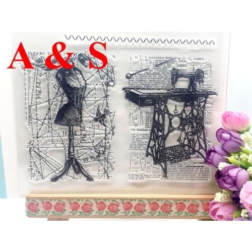 Sewing Tools Scrapbook Card Album Paper Craft Silicon Rubber Transparent Stamp