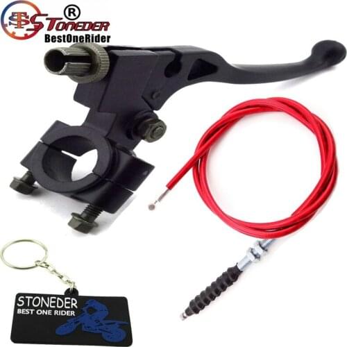 STONEDER Clutch Lever Red Clutch Cable For Chinese 50cc 70cc 90cc 110cc 125cc 140cc - 160cc Apollo CRF50 SSR YCF DHZ GPX Braaap