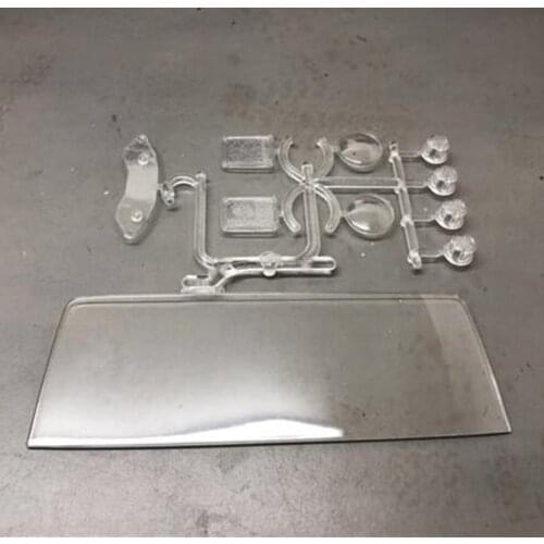 Capo Crawler Toys Car 1/8 Remote Control Wranglerr JKMAX Model Windshield Lamp Cup Instrument Light Plastic Set JK MAX Accessory