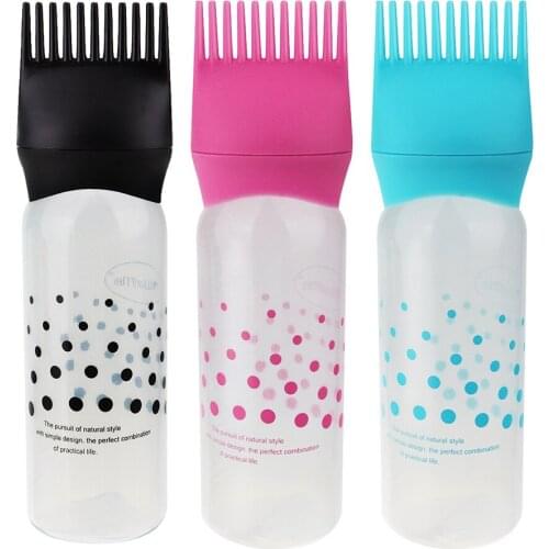 Hair Dye Applicator Brush Bottles Dyeing Shampoo Bottle Oil Comb Hair Dye Bottle Applicator Tools Hair Coloring Styling Tool