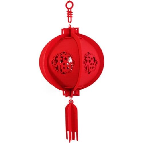 25/30cm Good Luck Red Lantern Chinese New Year Spring Festival Celebration Decor