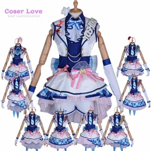 LoveLive Aquors after school arcade Game Tsushima Yoshiko Cosplay costume Carnaval Halloween Christmas party