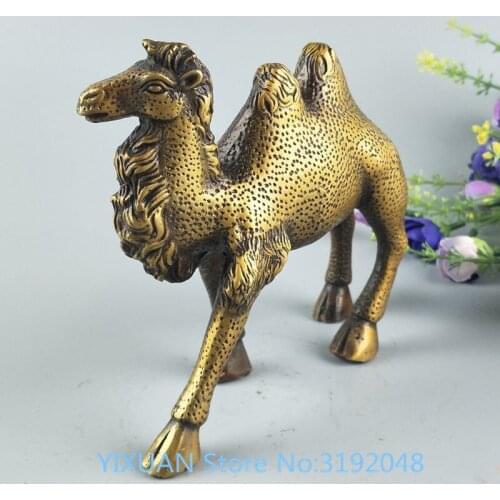 Escultura de bronce antiguo proceso de decoración de la escultura de cobre del desierto