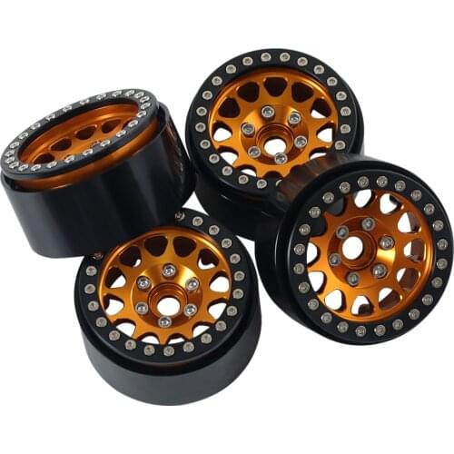 RC Car Metal 1.9" Beadlock Wheel Rim Hub for 1/10 RC Crawler Traxxas TRX-4 TRX6 Axial SCX10 D90 RGT 86100 Hsp Tamiya HPI