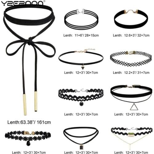 Multilayers Pendant Choker Necklace Party Jewelry Collier Maxi Necklace Collares 10 Pcs/pack Charm And Velvet Daisy Strip