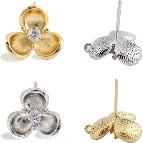 2020 Fashion Earrings,Luck flower earring for women,Inlaid zircon earrings,Modern jewelry for women