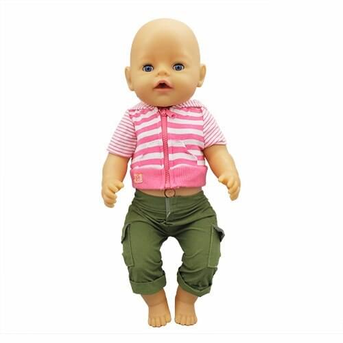 New Suit Doll Clothes Fit 17 inch 43cm Doll Clothes Born Baby Suit For Baby Birthday Festival Gift