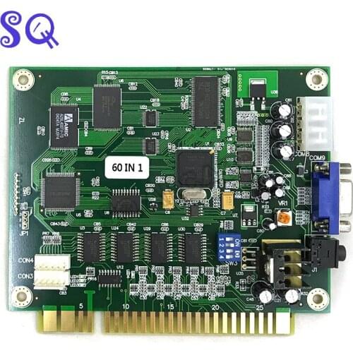 Free shipping 60 in 1 Classical Arcade Game PCB Jamma Multi Game Pcb Dockey Kong/ Time pilot