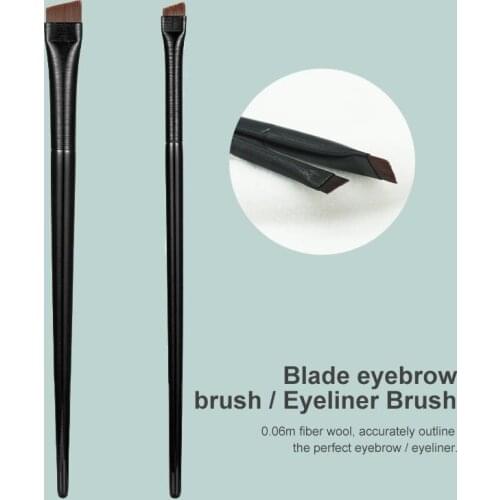 Single Makeup Brush Eyebrow Eyeliner Brush Blade Fine Eye Liner Powder Highlight Nose Shadow Eye Shadow Brush Portable Tools
