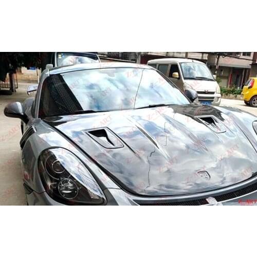 Z-ART for Boxster 2012-2016 GT2 RS front fender 981 carbon fiber Louver fender for Cayman 2012-2016 GT2 RS front fender