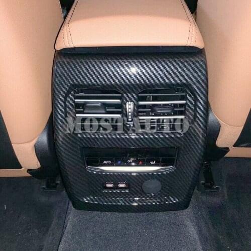 For BMW 3 Series G20 ABS Armrest Box Rear Air Vent Outlet Cover Trim 2019-2020 1pcs Car Accessories Interior Car Decor Car Trim