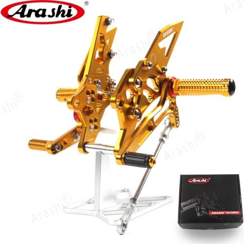 Arashi For YAMAHA R3 R25 2015-2020 CNC Adjustable Footrest YZF-R3 YZF-R25 2015 2016 2017 2018 2019 2020 Rider Foot Pegs Sets