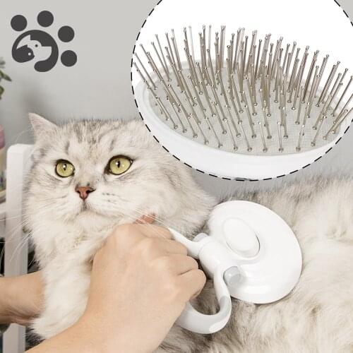 Dog Grooming Brush for Cats Pet Hair Remover Metal Comb for Dogs Cleanup Removes Hairs Cat and Dogs Pet Grooming M003-S