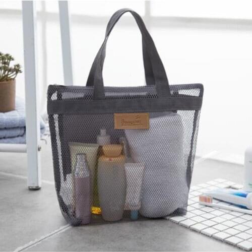 2021 New 1pc Fashion Women Travel Large Cosmetic Bag Set Makeup Mesh Toiletry Bags Men Wash Organizer Portable Pouch Case Hot