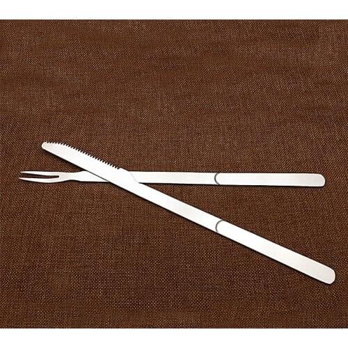 1 set Stainless Steel BBQ Fork Meat Food Fork BBQ Accessories Outdoor Barbecue Appliances Dropship Kichen Accessories