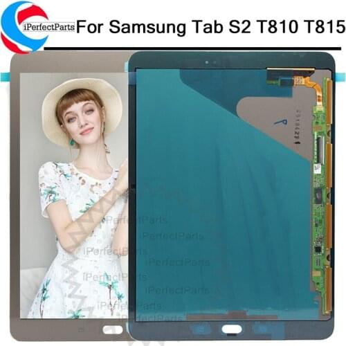 New LCD 9.7" For Samsung GALAXY Tab S2 T810 T815 Display Touch Screen Digitizer Sensors Assembly Panel Replacement