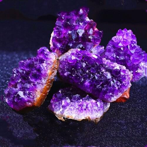 1Pcs New Natural Raw Amethyst Quartz Purple Crystal Cluster Healing Stones Specimen Home Decoration Crafts Decoration Ornament