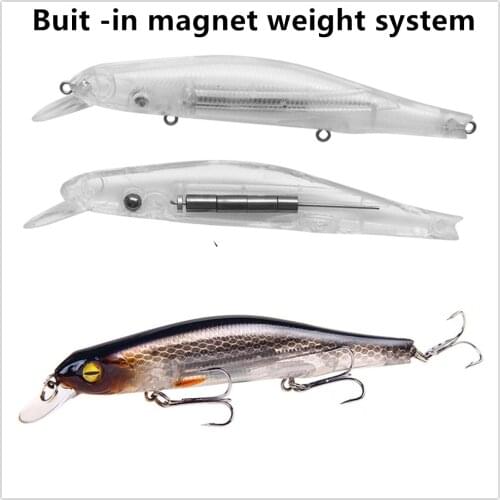 1PCS Sea Fishing Minnow Wobbler Baits12.5cm/17g Artificial Hard Bait 3D Eyes Trolling Crankbait Pike Pesca Fishing tackle Lures
